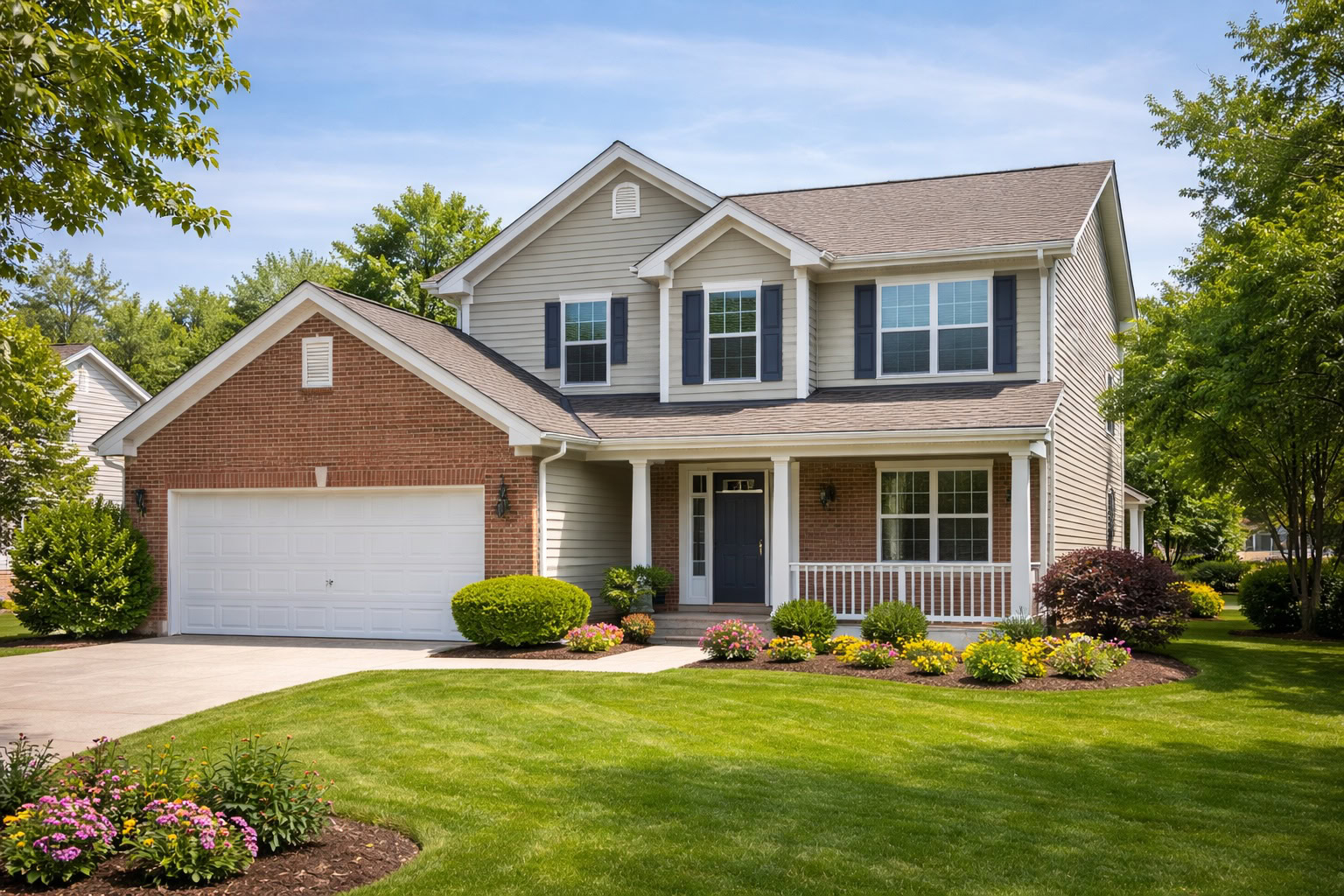 Single-family home in Michigan representing homeowners insurance coverage considerations