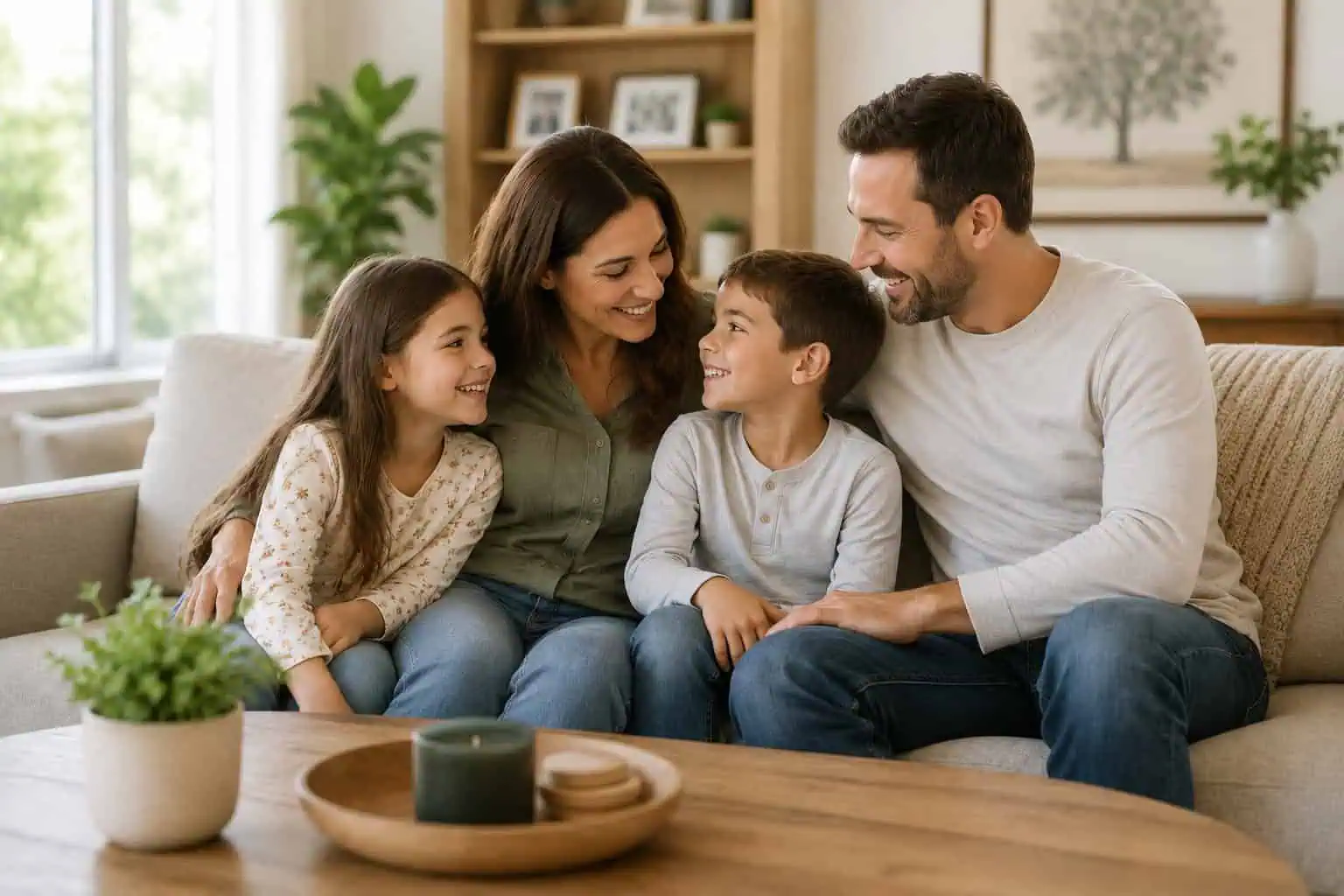 Michigan family spending time together while planning for financial protection and life insurance needs